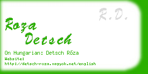 roza detsch business card